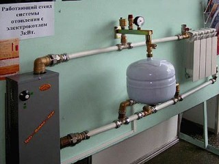 Действующая схема системы отопления