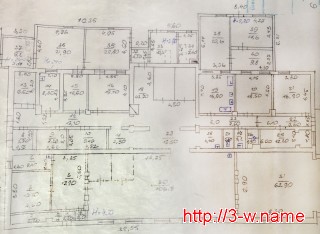 Схема здания для расчёта отопления