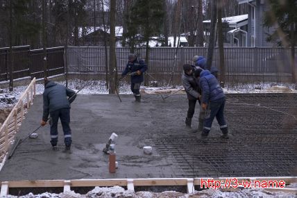 Бетонирование в холодное время