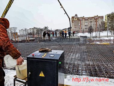 Как не испортить бетон при зимней заливке